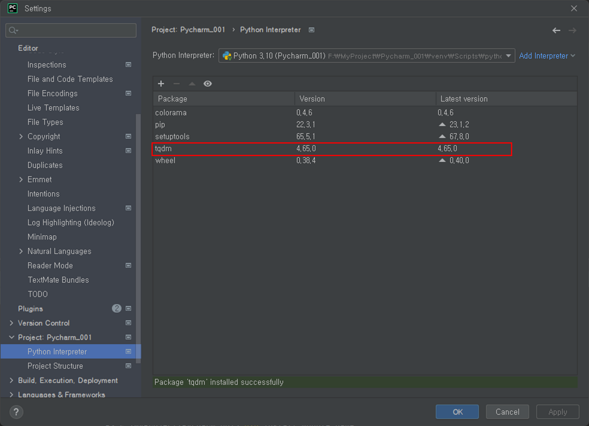 Pycharm Study 001